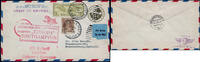 Briefmarken Katapult 1933 USA Ganzsache mit ZuF Seepost Deutschland Catapult H 126 b / -