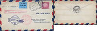 Briefmarken Katapult 1933 USA Brief New York Landpost Deutschland Catapult H 136 a / -