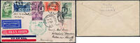 Briefmarken Katapult 1934 USA Brief Long Island Landpost Hildesheim Catapult H 184 a / -