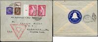 Briefmarken 1 RM Zeppelin Dt. Reich 1933 Chicagofahrt Paar Unterrand USA Si 238 Bca/1389 RAR -