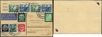 Briefmarken Zeppelin Dt. Reich 1934 Kurzfahrt Schweiz Bordpost Top-Frankatur Si 0276 / -