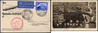 Briefmarken 21.5.30 2 RM Zeppelin Dt. Reich 1930 SAF Bordpost Abwurf Praia AK Si 57 aa/ -