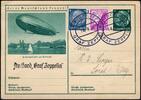 Briefmarken Zeppelin Dt. Reich 1934 Kurzfahrt Bordpost 14.9. Ganzsache ZuF Si 0273 / -