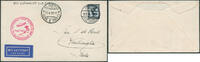 Briefmarken Zeppelin Dt. Reich 1929 Mittelmeerfahrt Brief Bordpost San Remo Si 24 d / -