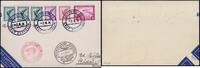 Briefmarken Zeppelin Dt. Reich 1934 1. SAF Bordpost Rückfahrt 2.6.34 MiF Si 247 Ab / -