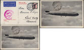 Briefmarken Zeppelin Dt. Reich 1929 Mittelmeerfahrt Bordpost 24.4.29 Sevilla Si 24 B / -
