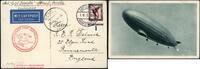Briefmarken 1 RM Zeppelin Dt. Reich 1930 Südamerikafahrt EF Rand Nr. Sevilla GB Si 57 A/1021 -