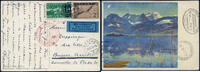 Briefmarken Zeppelin 1936 Schweiz 7. SAF AK Basel Bahnpost FFM Argentinien Si 353 /2094 -