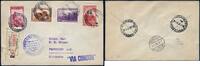 Briefmarken Zeppelin Argentinien 7. SAF Reko-Brief Buenos Aires Frankfurt Si 354 B/2095 -
