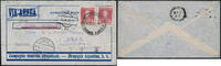 Briefmarken Zeppelin 1932 Argentinien 4. SAF Brief Buenos Aires Wien Österreich Si 159/ -