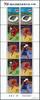 Briefmarken Japan Nationales Sportfest Fußball Boxen Stadion 5027-5030 Kleinbogen MNH -