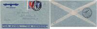 Briefmarken Katapult 1934 Argentinien 1. Post Sonderankunftsstempel Catapult H 311 b / -