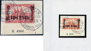 Briefmarken 1906 DP Marokko Michel 43 HAN A Briefstück Luxus ° Mazagan Foto-Attest BPP / 56