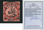 Briefmarken 1914 Togo Michel 15 Kaiseryacht Palime 2/12/14 Stationsstempel RAR Attest BPP/61