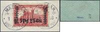 Briefmarken 1905 DP Marokko Michel 30 A Briefstück Luxus ° Mazagan Geprüft Bothe BPP / 52