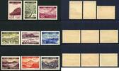 Briefmarken Kap Verde 1948 Landschaften Freimarken Vulkan 260-268 Ungebraucht Falzrest Mint -