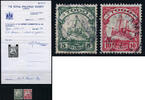 Briefmarken 1914 Togo Michel 21-22 ° Atakpame und Lome Fotoattest RPS / 21