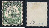 Briefmarken 5 Pf 1907 Togo Michel 8 Kaiseryacht  ° Kpandu 20/6/? Arge Type 1 / 46