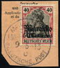 Briefmarken 1913 DP Marokko Michel 52 ° Marrakesch c 9/5/13 Type 5 Luxus Briefstück/PA / 89