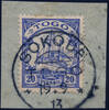 Briefmarken 1913 Togo Michel 10 Kaiseryacht ° Sokode 19/9/13 Briefstück Einwandfrei / 36