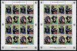 Briefmarken Guinea WWF Affen Schimpansen Monkey 4222-4225 Kleinbogen MNH -