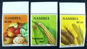 Briefmarken Namibia 2005 Nutzpflanzen Plants Crop Production 1166-1168 Postfrisch MNH -