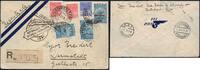 Briefmarken Zeppelin Brasilien 1. SAF Reko-Brief Rio de Janeiro Darmstadt Si 125 B/2375 -