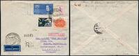 Briefmarken Zeppelin Brasilien 1936 7. SAF Reko-Brief Rio Görlitz Sachsen Si 354 A / -