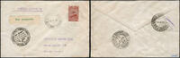 Briefmarken Zeppelin Brasilien 1934 2. SAF Brief Etappe Recife/Pernambuco Rio Si 252 B /1476 -