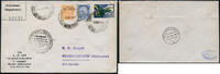 Briefmarken Zeppelin Brasilien 1936 1. SAF LZ 129 Reko-Brief Rio Friedrichshafen Si 404/1957 -