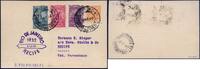 Briefmarken Zeppelin Brasilien 1932 8. SAF Etappenpost Rio Recife Postkarte Si 190 Eb / -