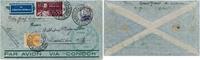 Briefmarken Zeppelin Brasilien 4. SAF Brief Best-Stpl. Grün Zarrentin Si 224 A / 2451 -