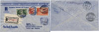 Briefmarken Zeppelin 1930 Uruguay 2. SAF Reko-Brief Montevideo Leysin Schweiz Si 149 / -