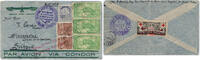 Briefmarken Zeppelin 1935 Brasilien 16. SAF 3. PF Cuyaba Verzögerungsstempel Si 342 / -