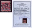 Briefmarken 1900 Kiautschou Michel 1 II b Type 3 a Tsingtau 2/6/00 LUXUS Attest BPP/ 101