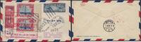 Stamps Catapult USA North Bridgton Cover from SS Bremen to Germany Katapult / 708 -