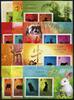 Stamps Hongkong 2001-2012 New Year Zodiac Gold & Silver Souvenir Sheets Cpl. MNH -