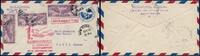 Stamps Catapult USA New York Stationery Cover from SS Europa France Katapult / 714 -