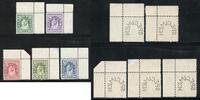 Stamps Jordan 1947 Emir Abdullah SG 259-263 (5) Values SPECIMEN Corner Margins MNH -