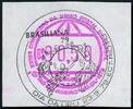 Stamps Brazil Brasil First ATM Stamp UPU Cr$ 0,50 Special Cancel BRASILIANA -