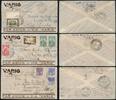 Briefmarken Brasilien 1935-1939 VARIG-Vordruck-Luftpost-Briefe (3) Deutschland + Inland / 23 -