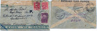 Briefmarken Brasilien 1932 VARIG Brief Santa Maria Rio Veracruz Merida Mexico Zensur / -
