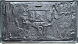 Guß-Großrelief Spinnstube, gußfrisch