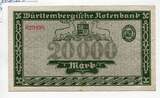 Württemberg, 10 Tsd. Mark 15.6.1923, Württembergische Notenbank, TTB-SUP