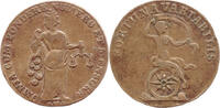 Clausthal (Harz), Münzmeisterpfennig Johann Wilhelm Schlemm, tätig 1753-1780: Aequitas/Fortuna m. Segel auf Rad, -