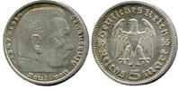 Deutsches Reich - Drittes Reich, 5 Reichsmark 1935 E, Hindenburg ohne Ha... 14,50 EUR  + 15,00 EUR frais d'envoi