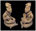 Ancient art  High quality Mexico, Huastec pottery figure of female with Goose