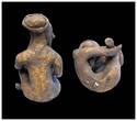 Ancient art  High quality Mexico, Huastec pottery figure of female with tripod