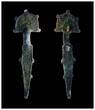 Medieval & later artifacts  Large Darkage Merowingian bronze fibula or brooch, 6th. cent. AD