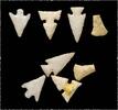Ancient art P.F. Wulff collection: 4 rare Indian neolithic hardstone projectiles -